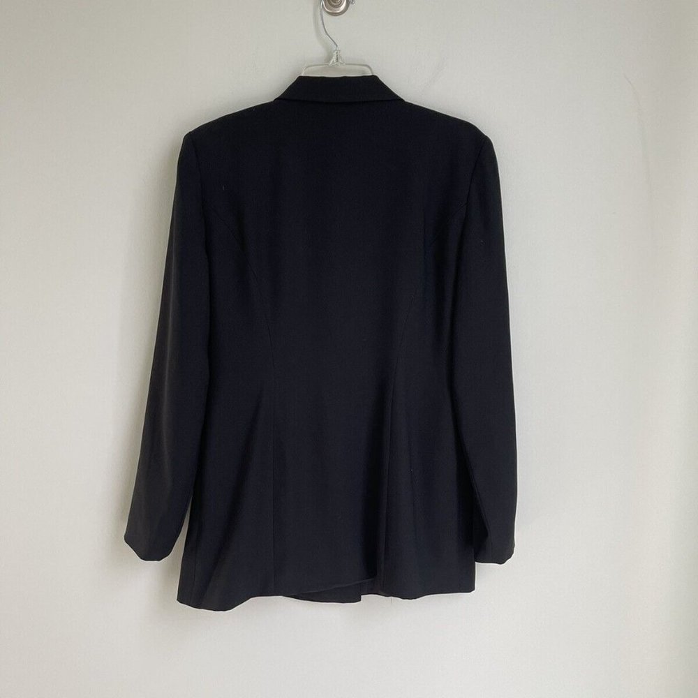 Vtg Hugo Buscati Milano Black Embroidered Blazer Jacket - Picture 3 of 7